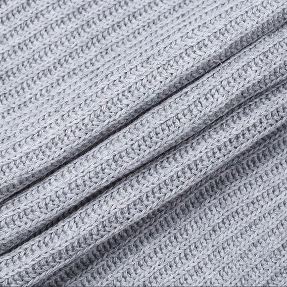 ‘Libby’ Gray Knitted Sweater Dress - Picture 6 of 7